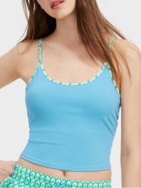 Roller Rabbit x Target Swim Top. Blue/Green. Large.